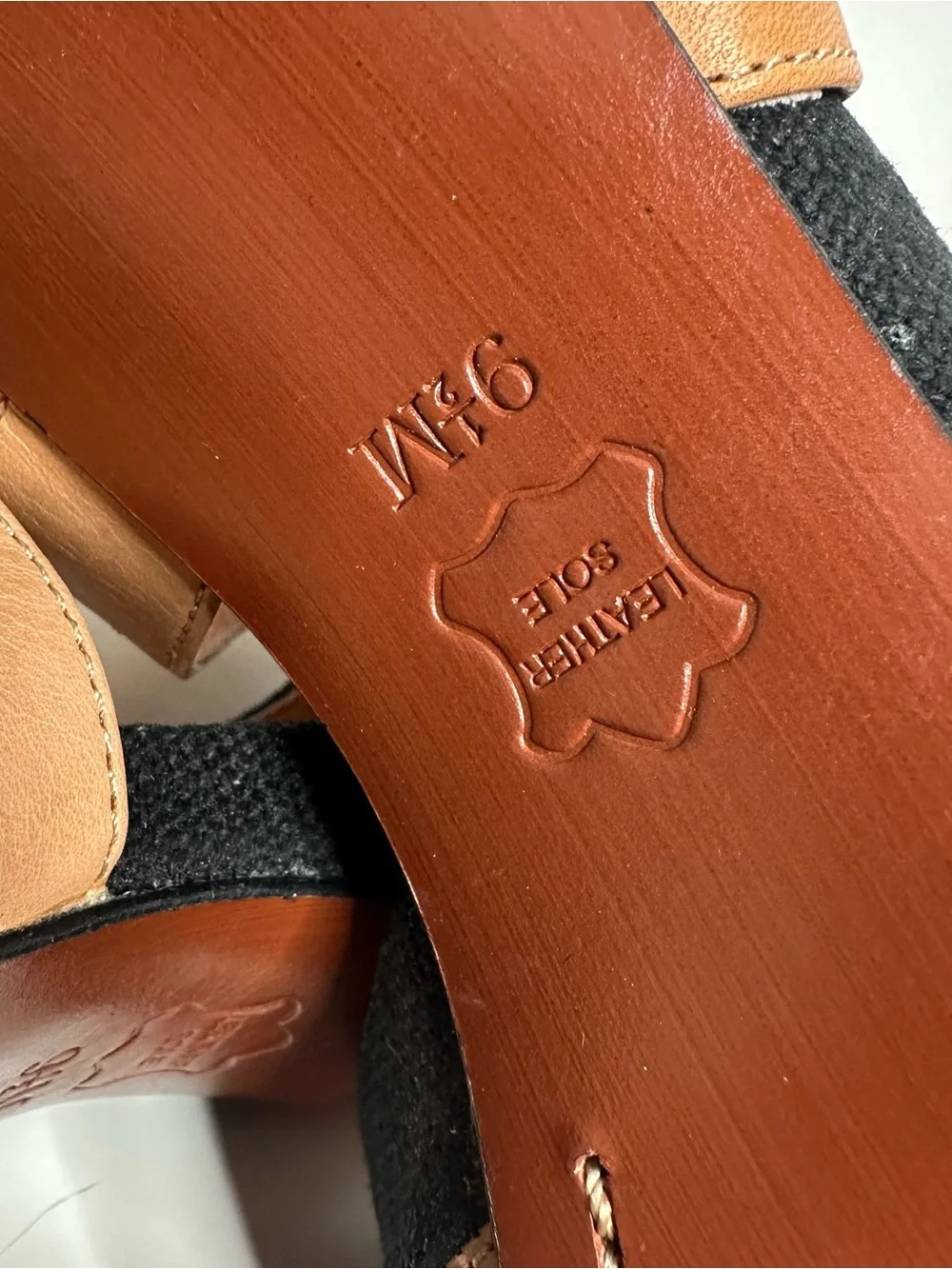 Schuler & Sons Philadelphia Anthropologie Canvas Leather Criss Cross Heels 9.5